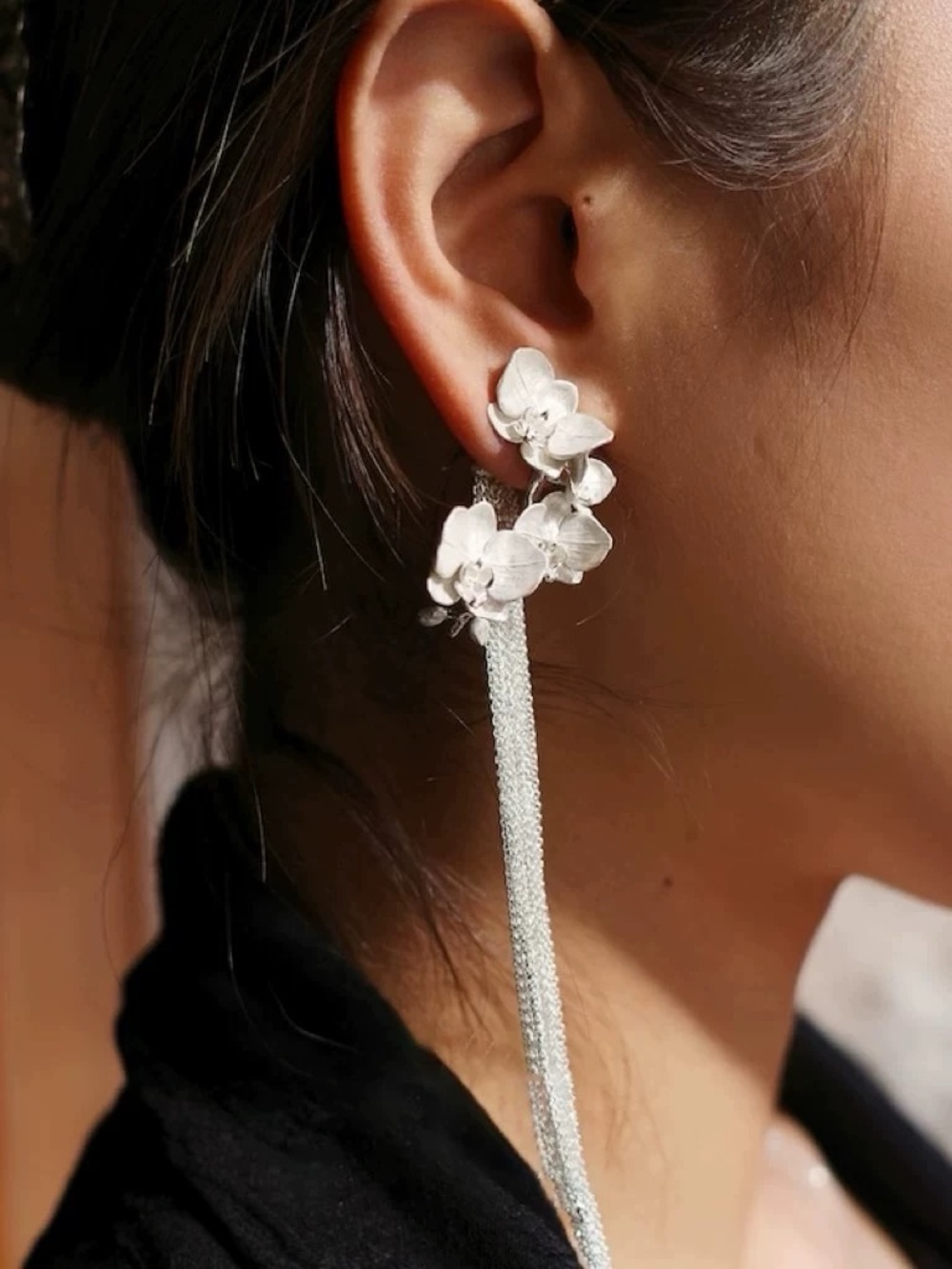 Handmade Floral Drop Earrings